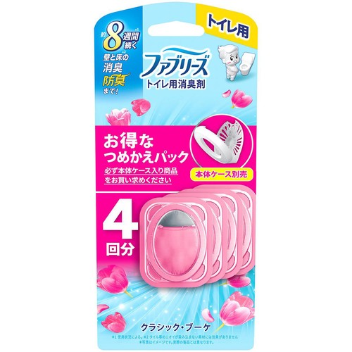 P&G ファブリーズ トイレ用消臭剤 クラシック・ブーケ つめかえパック 4回分