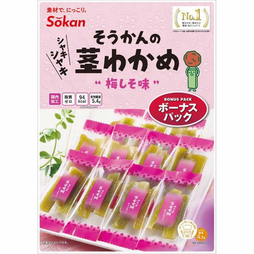 壮関 ボーナスパック茎わかめ梅しそ味 105g