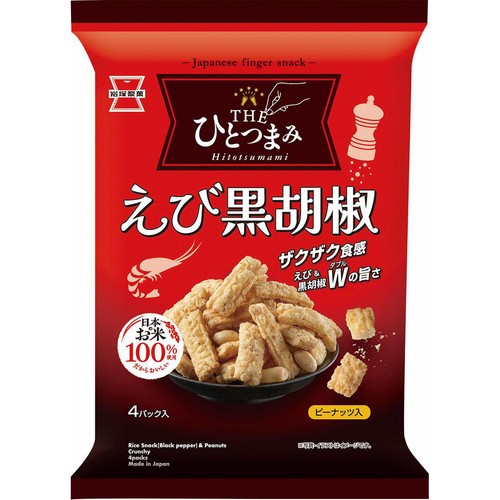 ＩＫＵ恵 まとめ出品 岩塚製菓 THEひとつまみ えび黒胡椒 80g 4パック入 Green Beans