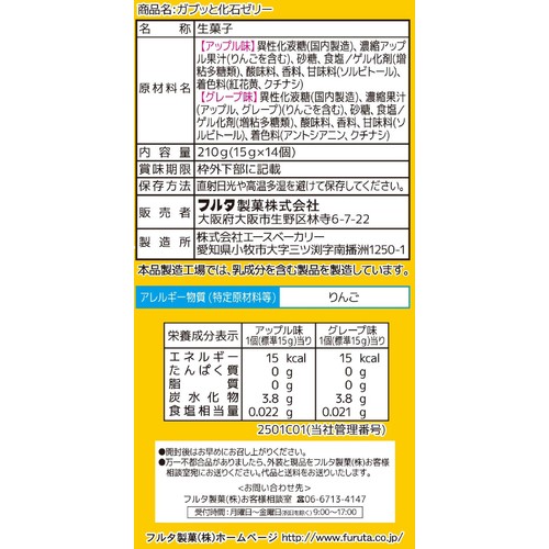 フルタ製菓 ガブッと化石ゼリー 15g x 14個