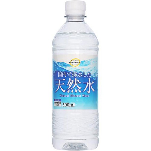 天然水(富士小山) 500ml トップバリュベストプライス Green Beans