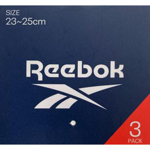 グンゼ Reebok 婦人スニーカーソックス3足組 23ー25cm アソート