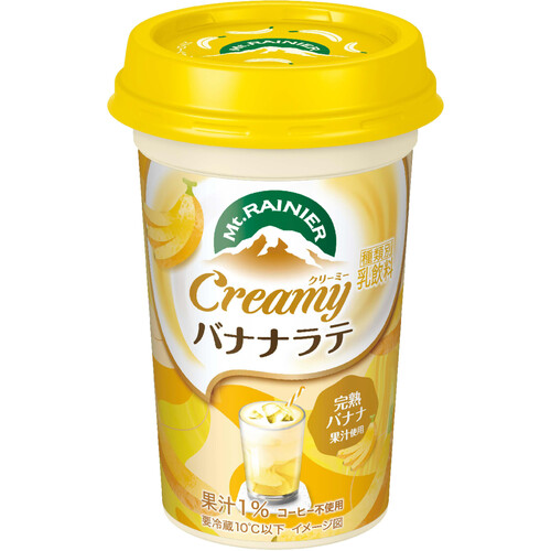 森永乳業 マウントレーニア クリーミーバナナラテ 240ml