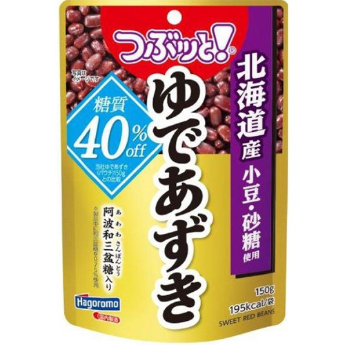 はごろもフーズ つぶッと!ゆであずき 糖質40%オフ パウチ 150g