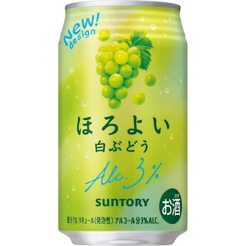 【3%】 サントリー ほろよい 白ぶどう 350ml
