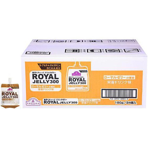 ドリンクゼリー ローヤルゼリー300 栄養ドリンク味 1ケース 180g x 24