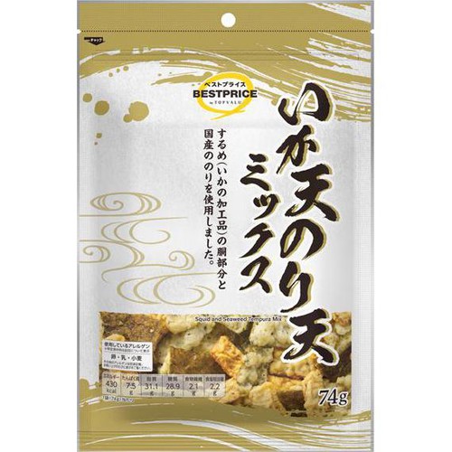 いか天のり天 74g トップバリュベストプライス