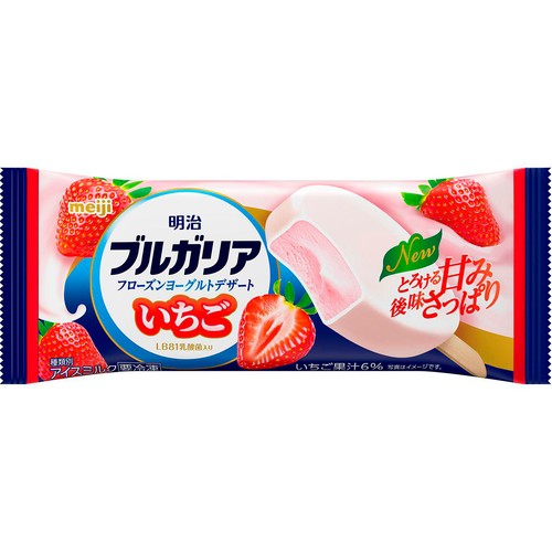 明治 ブルガリア フローズンヨーグルト デザートいちご 80ml