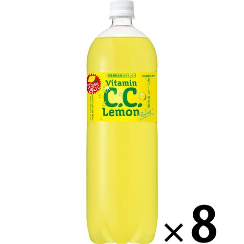 サントリー C.C.レモン 1ケース 1500ml x 8本 Green Beans | グリーン