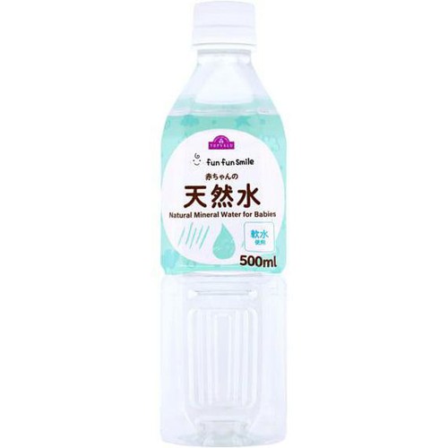fun fun smile 赤ちゃんの天然水 500ml トップバリュ