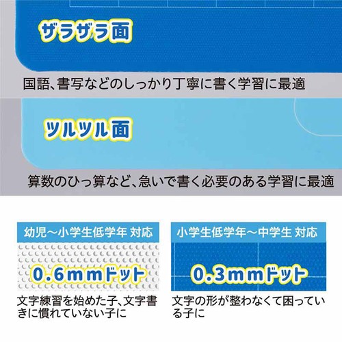 レイメイ藤井 先生おすすめ 魔法のザラザラ下敷き 0.6mm ドット B5 クリア