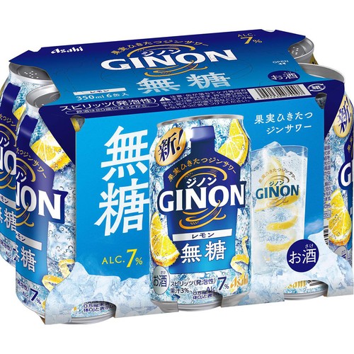 7%】 アサヒ GINON レモン 350ml x 6本 Green Beans | グリーン