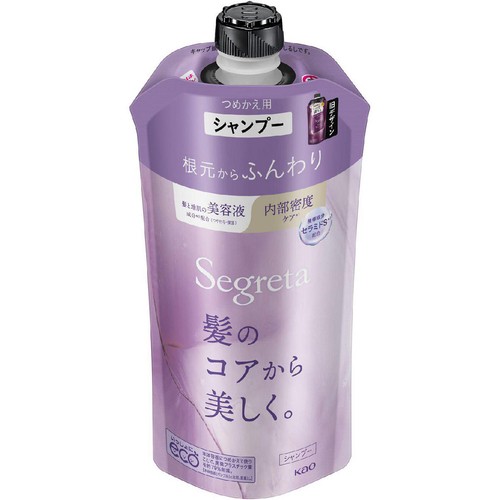 花王 セグレタ シャンプー 根元からふんわり つめかえ用 340ml