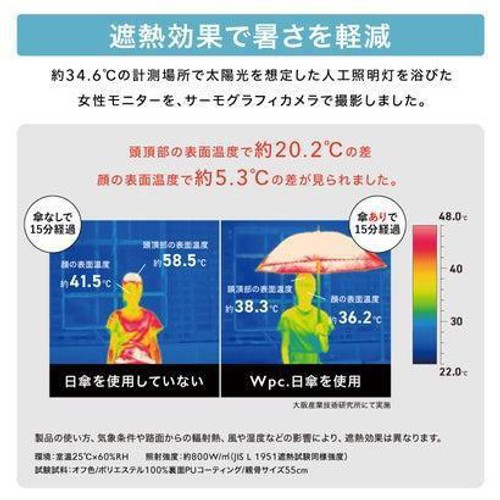 ワールドパーティ 遮光アニマルパイピングミニ 晴雨兼用折りたたみ傘 55cm ベージュ