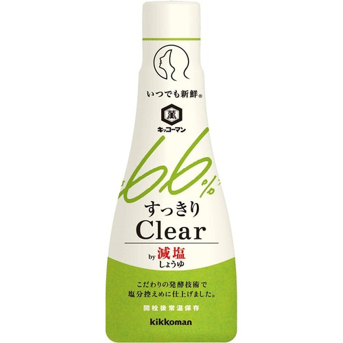 キッコーマン いつでも新鮮 すっきりClear by減塩しょうゆ 200ml