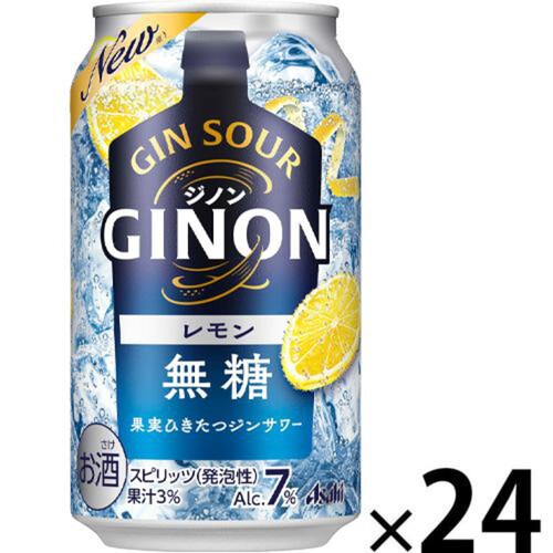 【7%】 アサヒ GINON レモンRC 1ケース 350ml x 24本