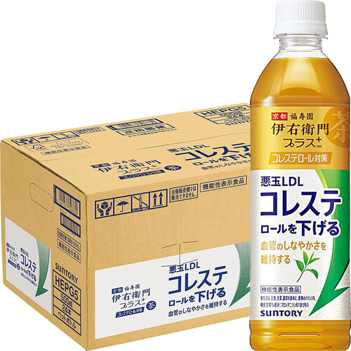 サントリー 伊右衛門プラス コレステロール対策 1ケース 500ml x 24本