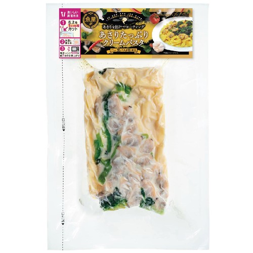 柳川冷凍食品 あさりたっぷりクリームパスタ【冷凍】 300g