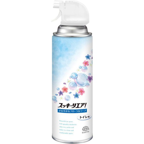アース製薬 スッキーリエア! トイレ用 消臭スプレー さわやかなフローラルソープ 350ml