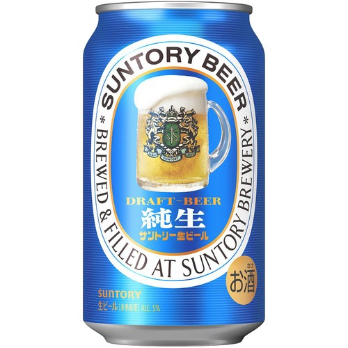 【5%】 サントリー 生ビール 純生 350ml x 6本