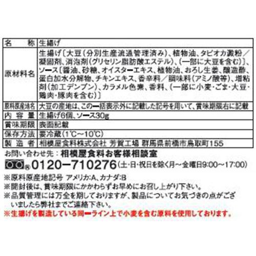 相模屋食料 炒めておいしい絹厚揚げ オイスターソース付 1セット
