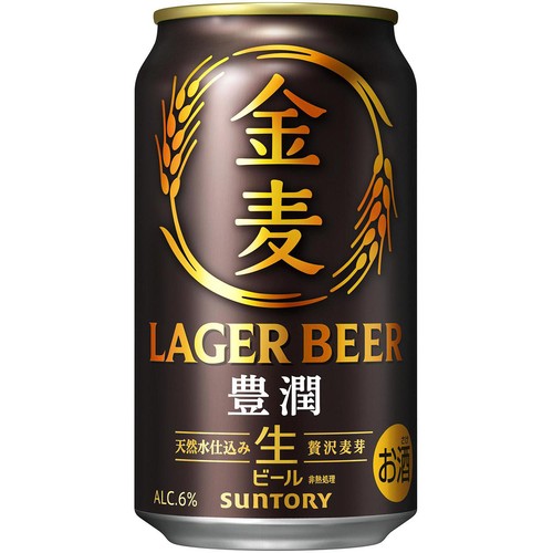 【6%】 サントリー 金麦 豊潤 1ケース 350ml x 24本