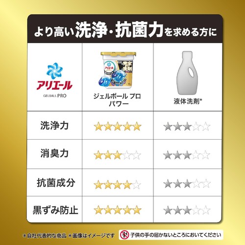 P&G アリエール 洗濯洗剤 ジェルボールプロ パワー 超抗菌・洗浄 クリーンフレッシュの香り つめかえ用  77個入