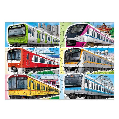 くもん出版 くもんのジグソーパズル STEP4 都市を走る電車 3歳以上