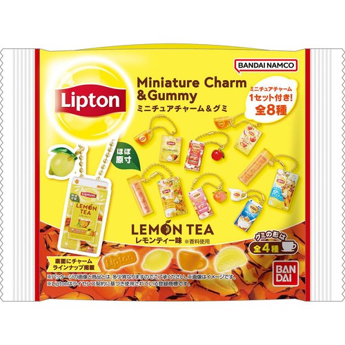 バンダイ Lipton ミニチュアチャーム&グミ 27g Green Beans | グリーン