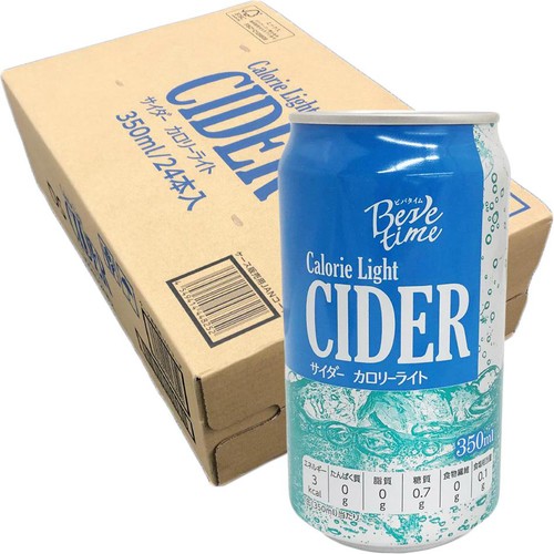 ビバタイム サイダー カロリーライト 缶＜ケース＞ 350ml x 24本