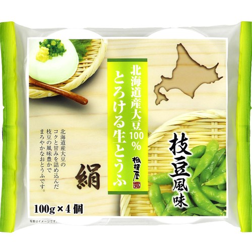 相模屋食料 とろける生とうふ 枝豆風味 100g x 4個入