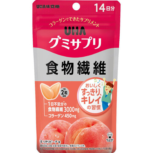 UHA味覚糖 UHAグミサプリ 食物繊維 14日分 28粒