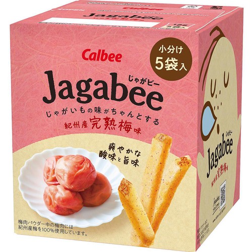 カルビー Jagabee 紀州産完熟梅味 15g x 5袋入