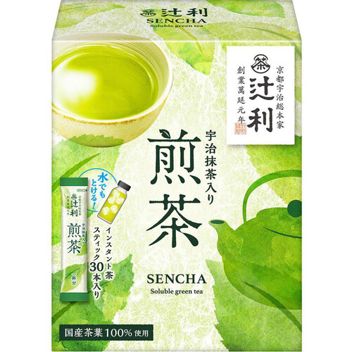 片岡物産 辻利 宇治抹茶入り煎茶 30本入 Green Beans | グリーン