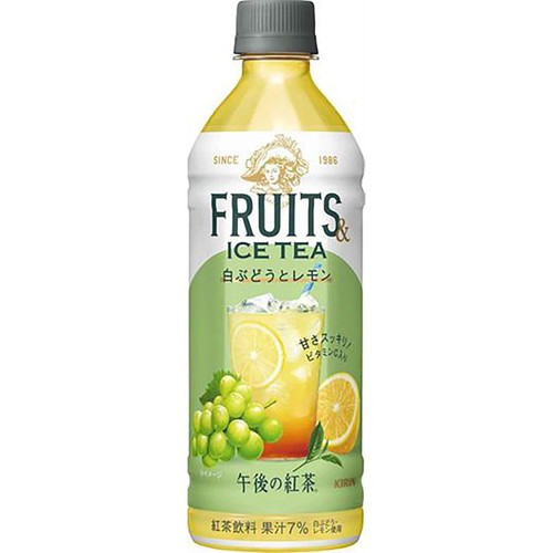 キリン 午後の紅茶 FRUITS&ICE TEA 白ぶどうとレモン 500ml Green