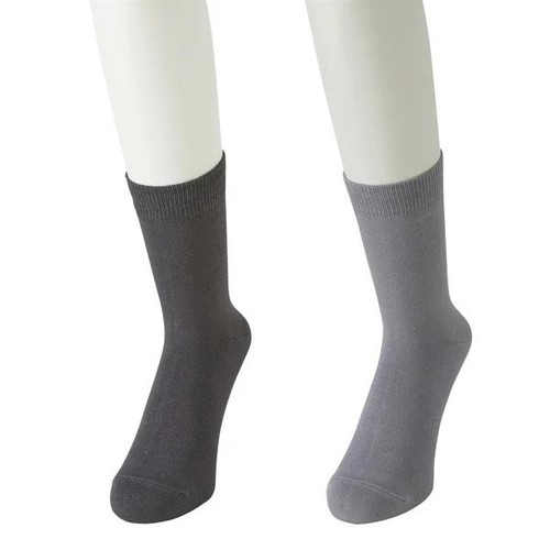 PEACE FIT(ピースフィット) COOL 平無地ハーフ丈ソックス 2足組 紳士 アソート 27ー29cm トップバリュ