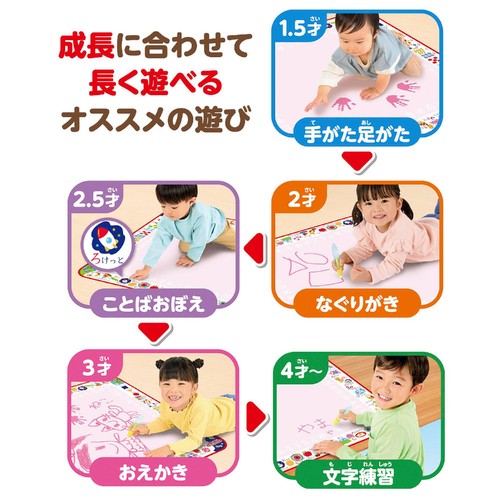 スイスイおえかき あか 遊んで学べる知育たっぷりシート おえかき