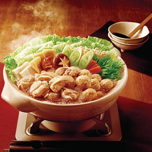 なべちゃん　３点セット 日本食研 両国鶏醤油ちゃんこ鍋つゆ 3～4人前(750g) Green Beans