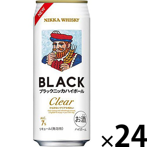 【7%】アサヒ ブラックニッカハイボール 1ケース 500ml x 24本