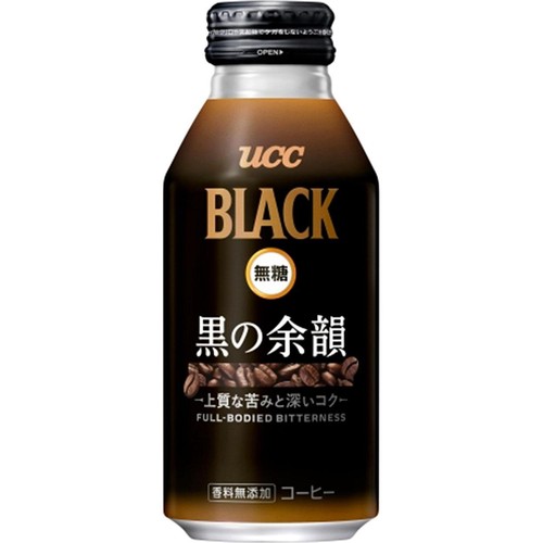 UCC上島珈琲 BLACK無糖 黒の余韻 375g