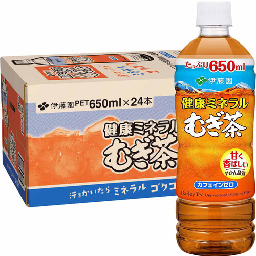 伊藤園 健康ミネラルむぎ茶 1ケース 650ml x 24本 Green Beans