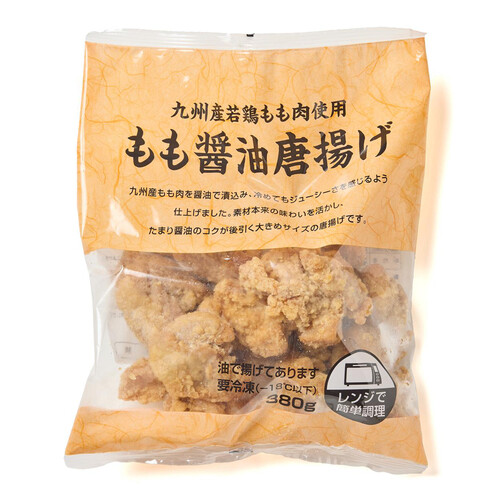 【冷凍】九州産若どりもも肉使用 もも醤油唐揚げ 380g