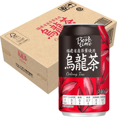 ビバタイム 烏龍茶 缶 1ケース 340g x 24本 Green Beans | グリーン