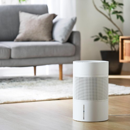 IRIS 210306 丸洗い気化加湿器 ライトグレー ( AHM-MVU55A-H