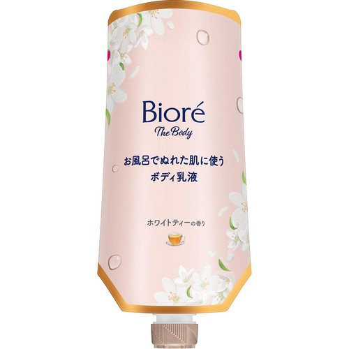 花王 ビオレザボディ お風呂でぬれた肌に使うボディ乳液 肌しっとり ホワイトティーの香り つりさげパック 285ml