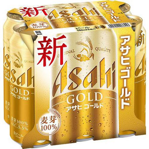 【5.5%】 アサヒ ゴールド 500ml x 6本