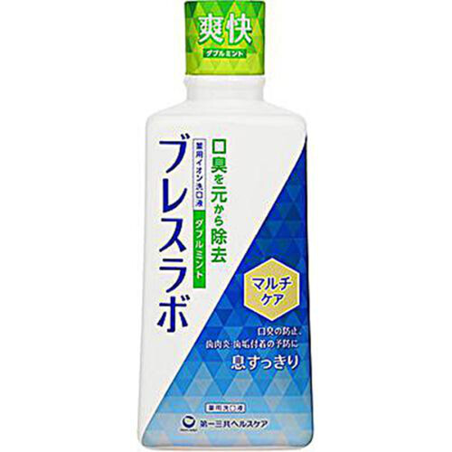 第一三共ヘルスケア ブレスラボ マウスウォッシュ マルチケア ダブルミント 450mL