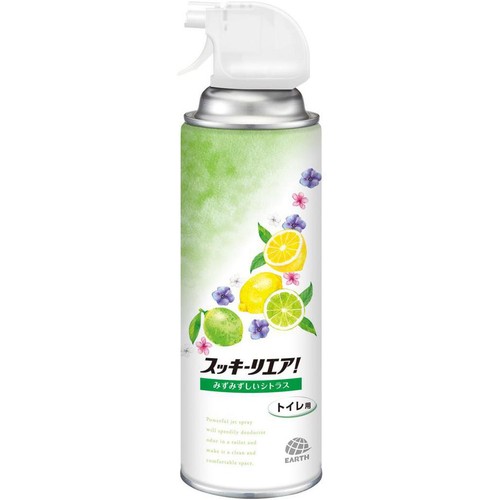 アース製薬 スッキーリエア! トイレ用 消臭スプレー みずみずしいシトラス 350ml