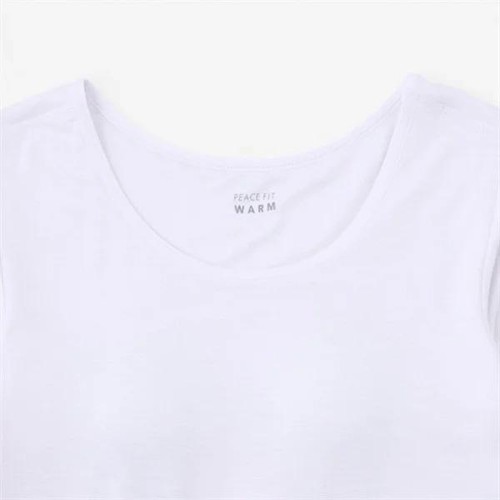 PEACE FIT(ピースフィット) WARM カップ付きシャツ 3分袖 女の子 ブラック 150cm トップバリュ