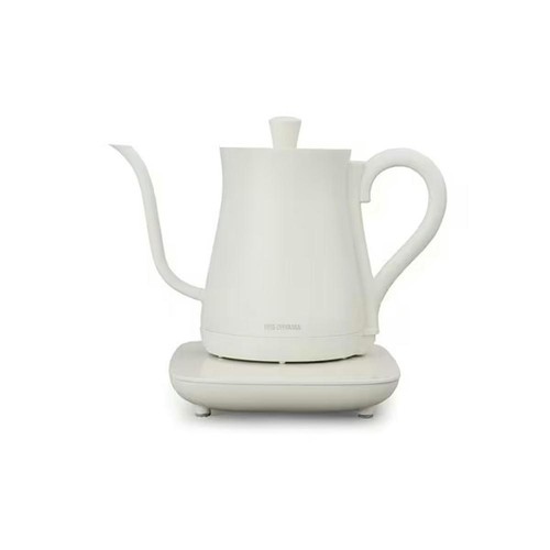 アイリスオーヤマ 電気ケトル 温度調節付 0.6L ホワイト IKEC601TCW